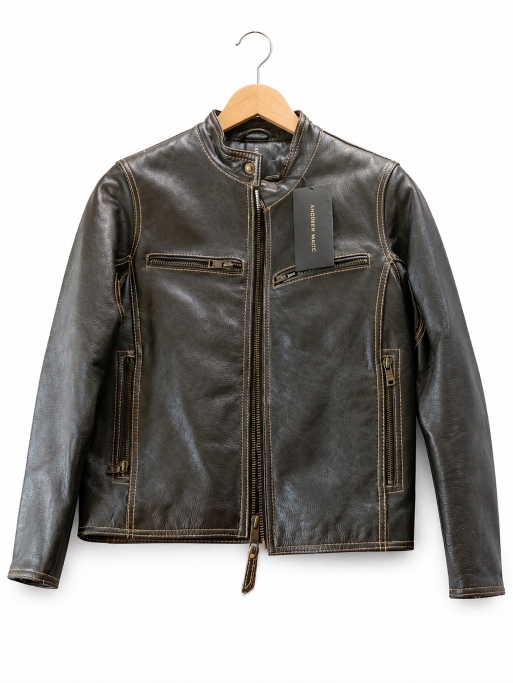 Andrew Marc NWT Genuine Leather Moto Jacket Girls M 12/14